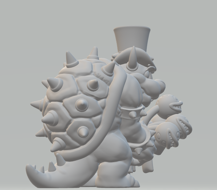 BOWSER - PEACHES - PIANO 3D model 3D printable