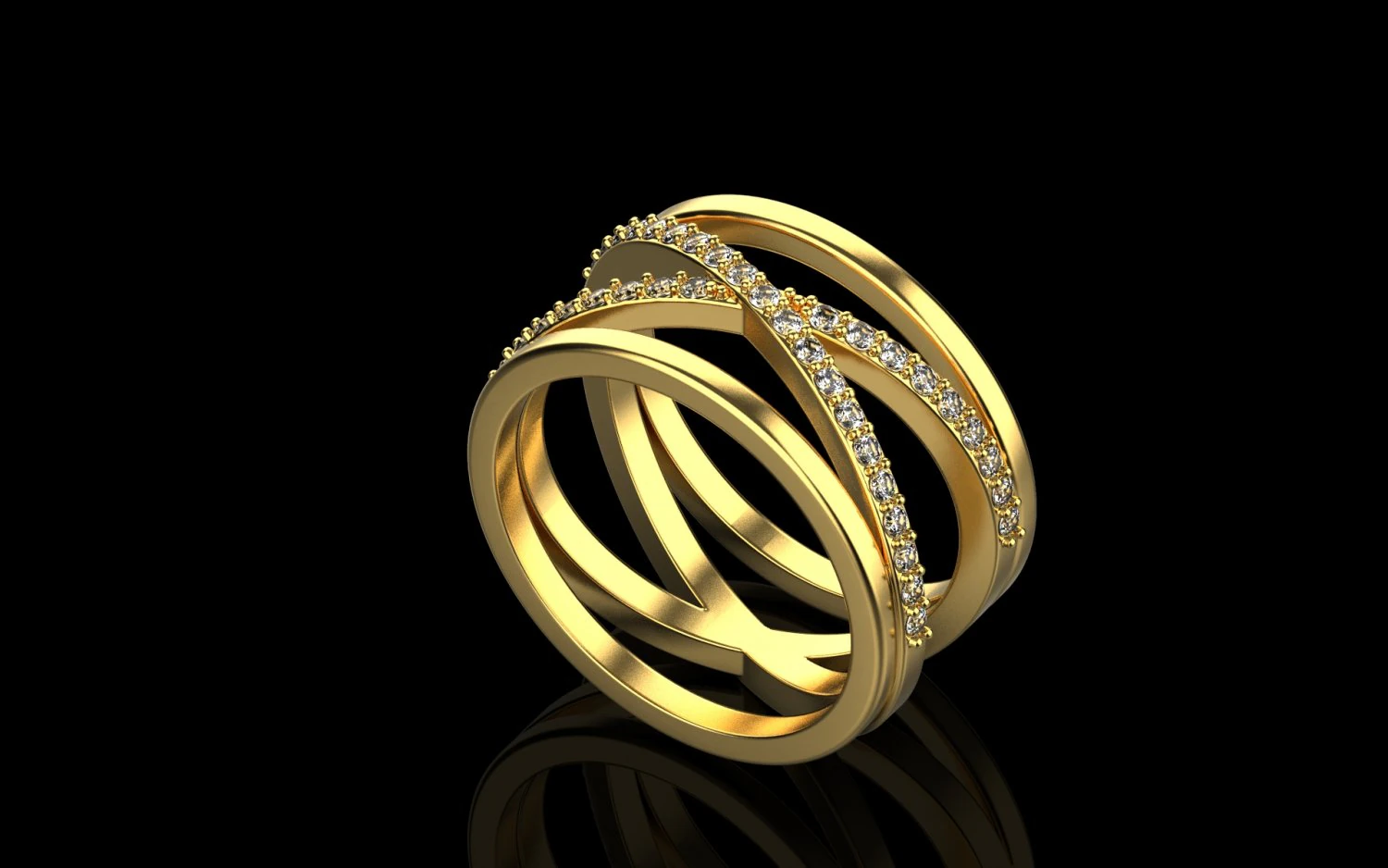 Ring 5 3D Print Model .c4d .max .obj .3ds .fbx .stl .blend 