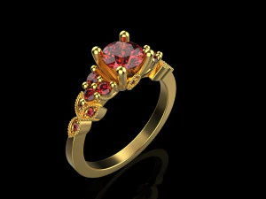 Engagement Ring 4 4 3D Print Model