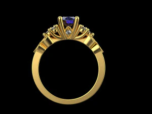 Engagement Ring 4 4 3D Print Model