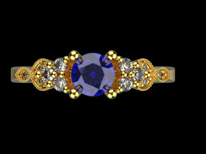 Engagement Ring 4 4 3D Print Model