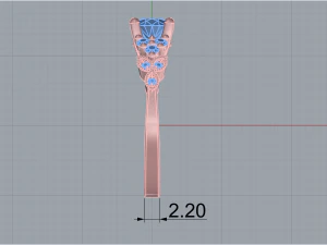Engagement Ring 4 4 3D Print Model
