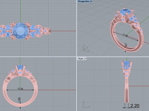 Engagement Ring 4 4 Modelo de Impressão 3D