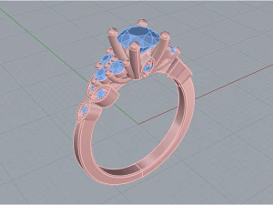 Engagement Ring 4 4 3D Print Model