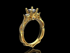 Engagement Ring 156 3D Print Model