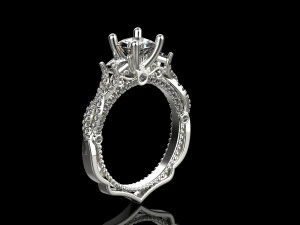 Engagement Ring 156 3D Print Model