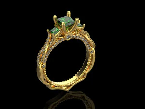 Engagement Ring 156 3D Print Model