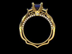 Engagement Ring 156 3D Принт Модель