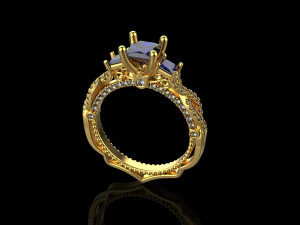 Engagement Ring 156 3D Print Model