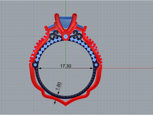 Engagement Ring 156 3D Принт Модель