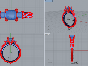 Engagement Ring 156 3D Принт Модель