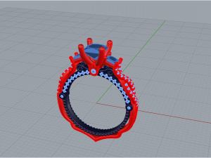 Engagement Ring 156 3D Принт Модель
