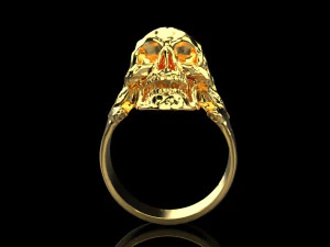 Skull Ring 200 3D Print Model