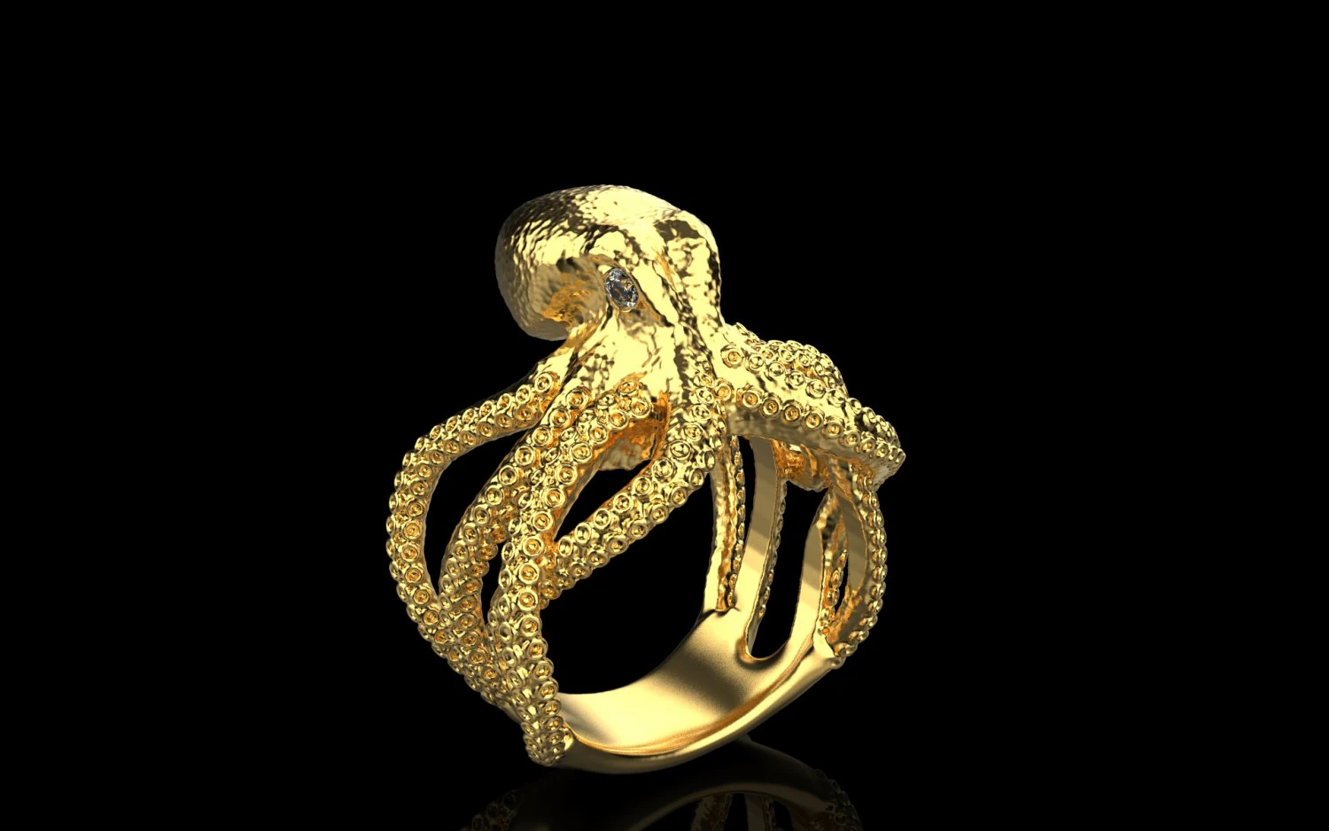 Squad ring 1559 3D Print Model .c4d .max .obj .3ds .fbx .stl .blend 