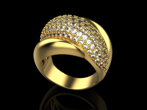 Ring With stones 1720 Modelo de Impressão 3D