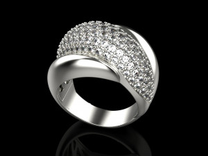 Ring With stones 1720 Modelo de Impressão 3D