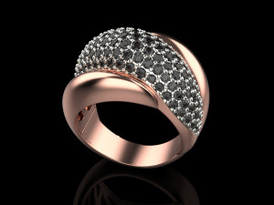 Ring With stones 1720 Modelo de Impressão 3D