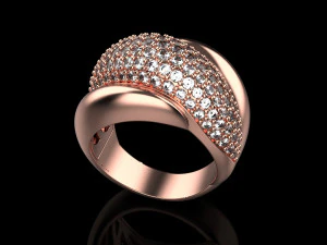 Ring With stones 1720 3D Print Model