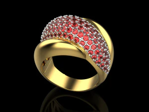 Ring With stones 1720 3D Print Model