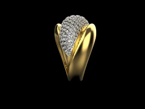 Ring With stones 1720 3D Print Model