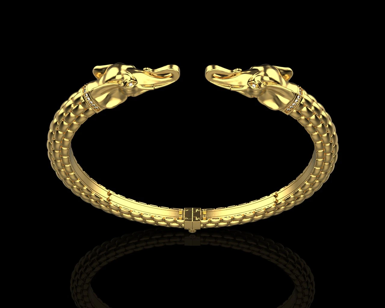 Bracelet Elephant 2130 3D Print Model .c4d .max .obj .3ds .fbx .stl .blend