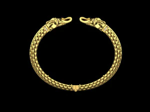 Bracelet Elephant 2130 3D Print Model