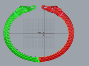 Bracelet Elephant 2130 3D Print Model