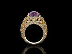 Ring With stones 4171 3D Print Model