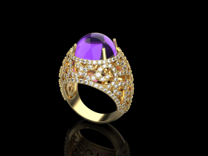 Ring With stones 4171 3D Print Model