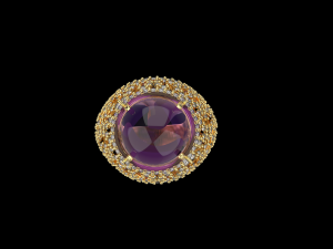 Ring With stones 4171 3D Print Model