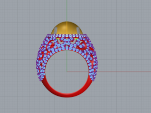 Ring With stones 4171 3D Print Model