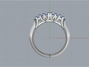 Ring With stones 4242 3D Print Model