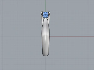 Ring With stones 4242 3D Print Model