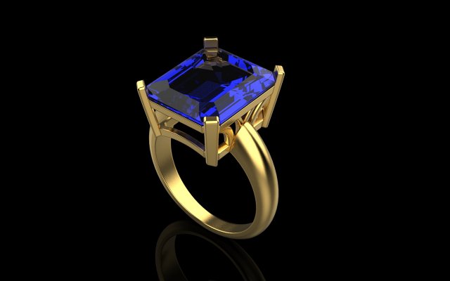 Engagement Ring 4247 Model do druku 3D .c4d .max .obj .3ds .fbx .stl .blend 
