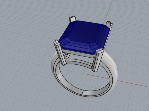 Engagement Ring 4247 Model do druku 3D
