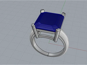 Engagement Ring 4247 3D Print Model