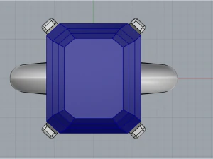 Engagement Ring 4247 3D Print Model