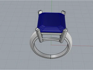Engagement Ring 4247 3D Print Model