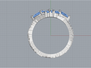 Ring With stones 4249 3D-printmodel