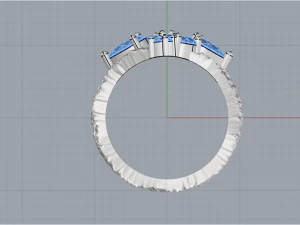 Ring With stones 4249 3D Print Model