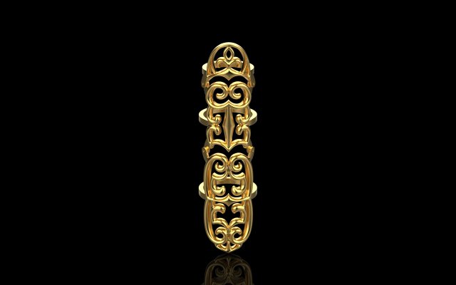 Ring 4597 3D Print Model .c4d .max .obj .3ds .fbx .stl .blend 