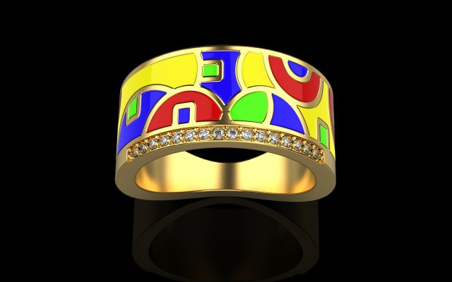 Ring 4591 3D Baskı Modeli .c4d .max .obj .3ds .fbx .stl .blend 