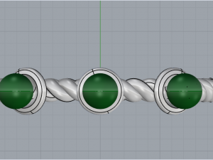 Ring with pearls 4558 3D Print Model