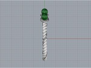 Ring with pearls 4558 3D Print Model