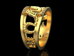 Ring with animals 4508 3D-printmodel