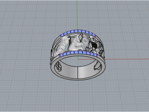 Ring with animals 4508 3D-printmodel