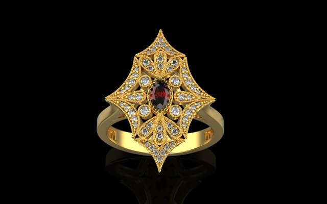 Ring 4431 3D Baskı Modeli .c4d .max .obj .3ds .fbx .stl .blend