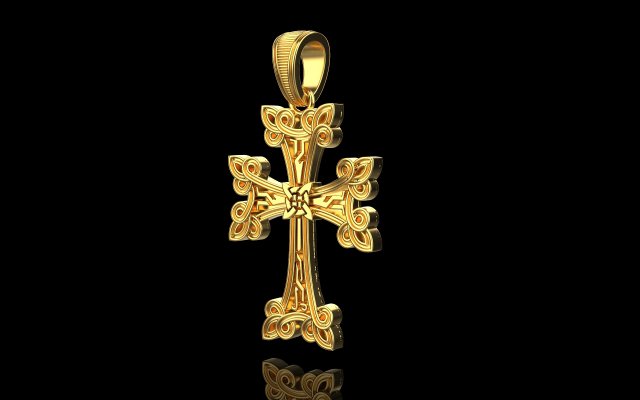 Cross 2 3D Принт Модель .c4d .max .obj .3ds .fbx .stl .blend 