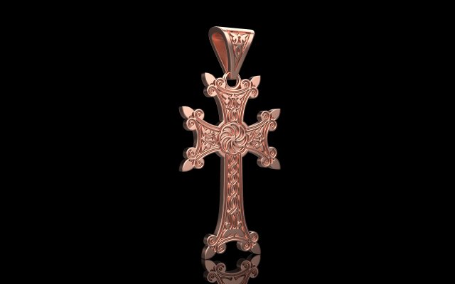 Cross 1238 3D प्रिंट मॉडल .c4d .max .obj .3ds .fbx .stl .blend 