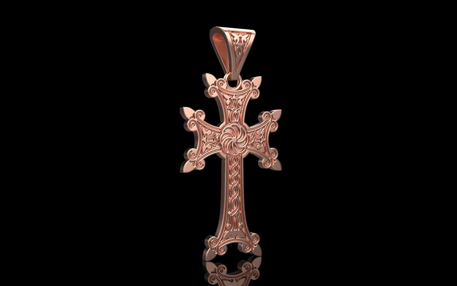 Cross 1238 3D Print Model .c4d .max .obj .3ds .fbx .stl .blend 